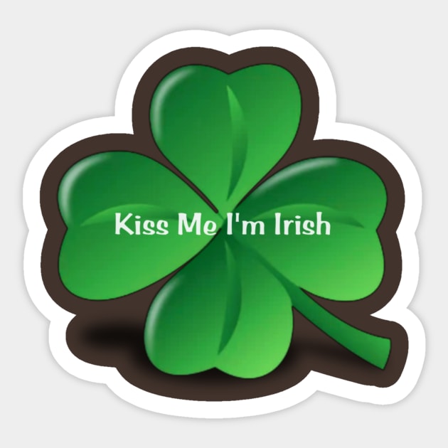 Kiss me i'm irish Sticker by ZIID ETERNITY